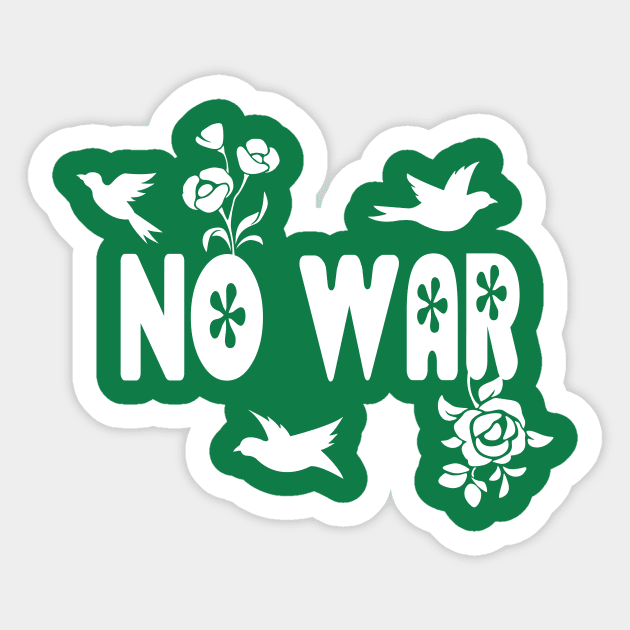 No War Sticker by FenrisForrest